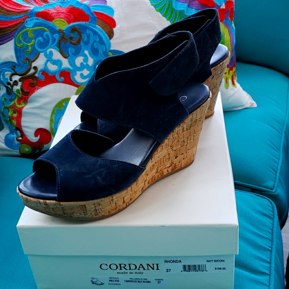 Cordani Wedge Slingbacks